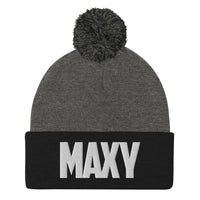 MAXY DARK POM BEANIE